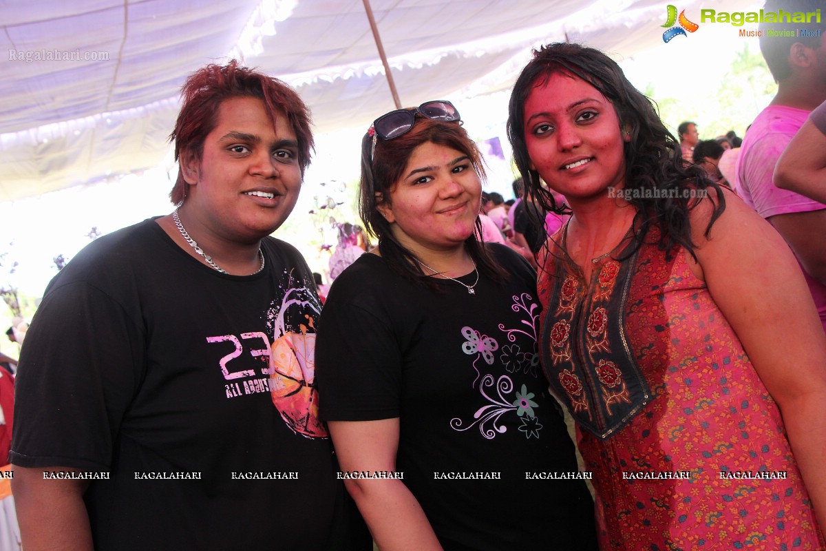 Bam Bam Holi Fest by Bisket and Anup Chandak at Novotel Airport, Hyderabad