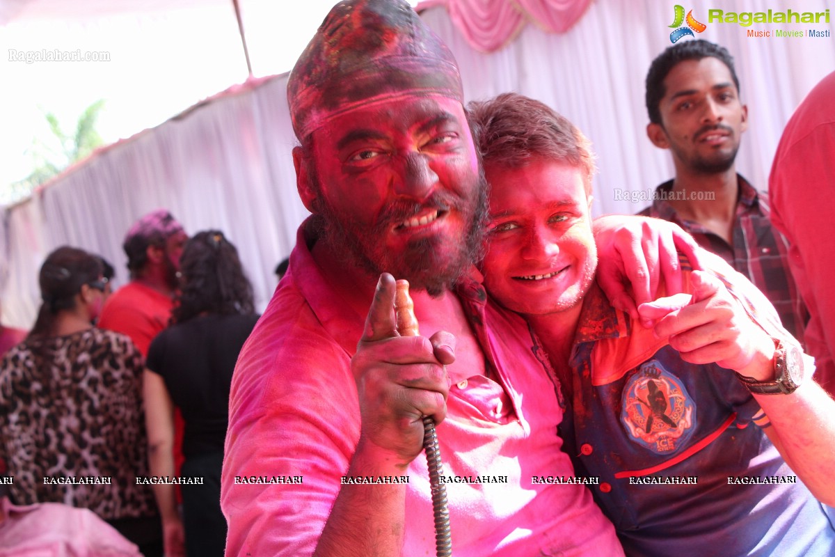 Bam Bam Holi Fest by Bisket and Anup Chandak at Novotel Airport, Hyderabad