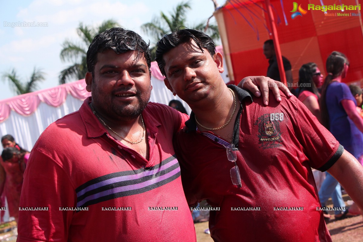 Bam Bam Holi Fest by Bisket and Anup Chandak at Novotel Airport, Hyderabad