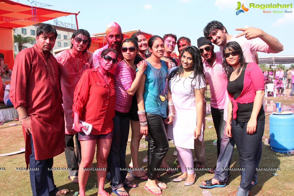 Bam Bam Holi Fest by Bisket and Anup Chandak at Novotel Airport, Hyderabad