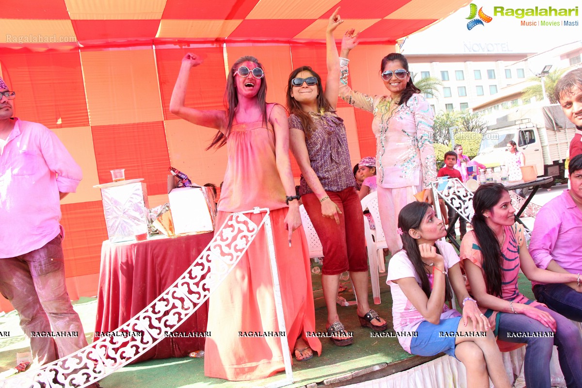 Bam Bam Holi Fest by Bisket and Anup Chandak at Novotel Airport, Hyderabad