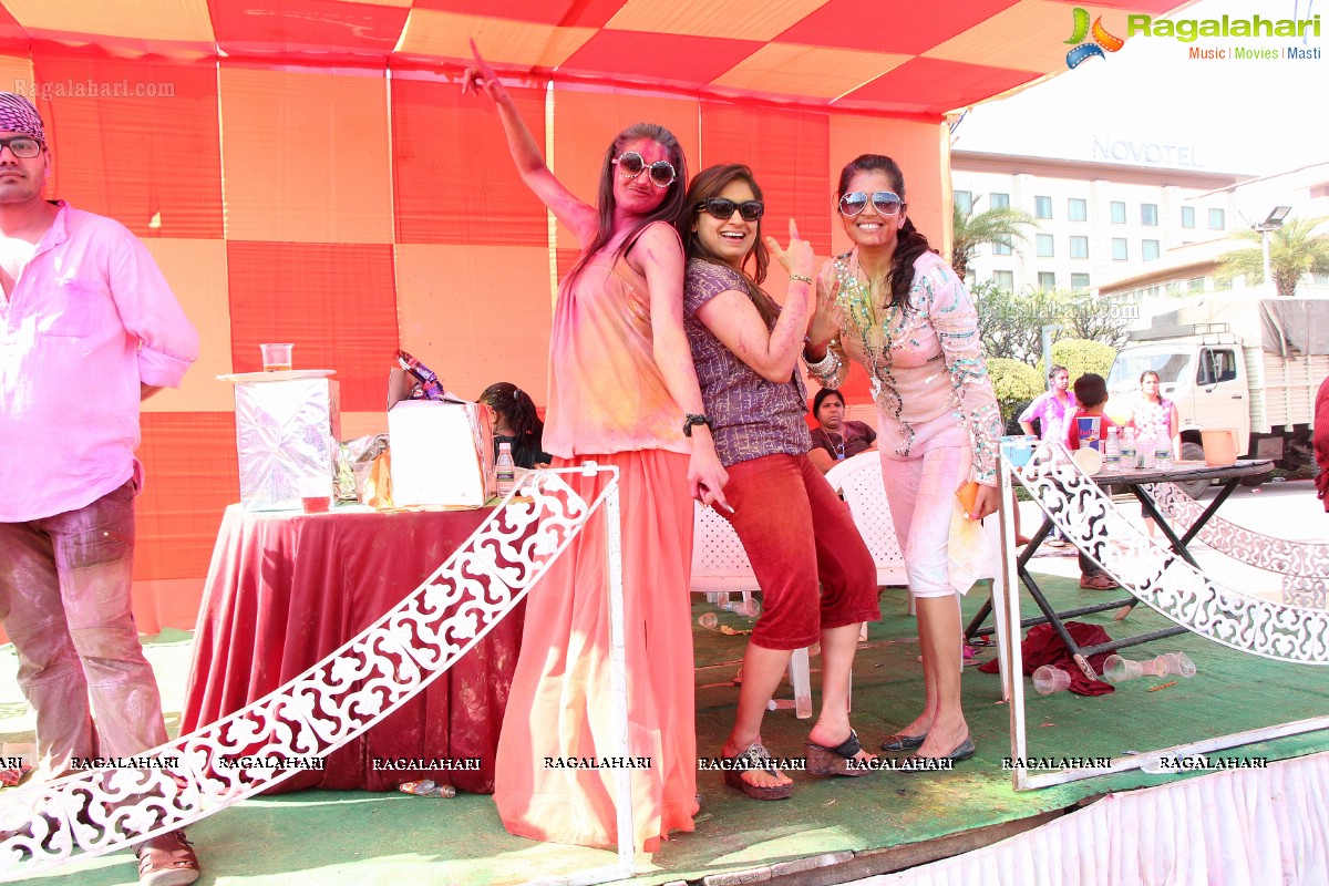 Bam Bam Holi Fest by Bisket and Anup Chandak at Novotel Airport, Hyderabad