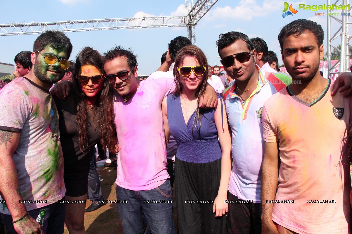 Bam Bam Holi Fest by Bisket and Anup Chandak at Novotel Airport, Hyderabad