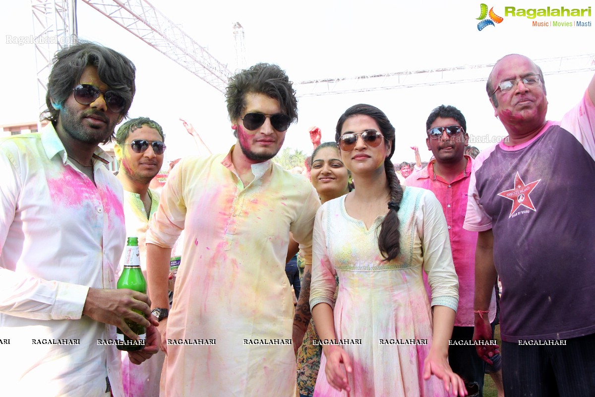 Bam Bam Holi Fest by Bisket and Anup Chandak at Novotel Airport, Hyderabad