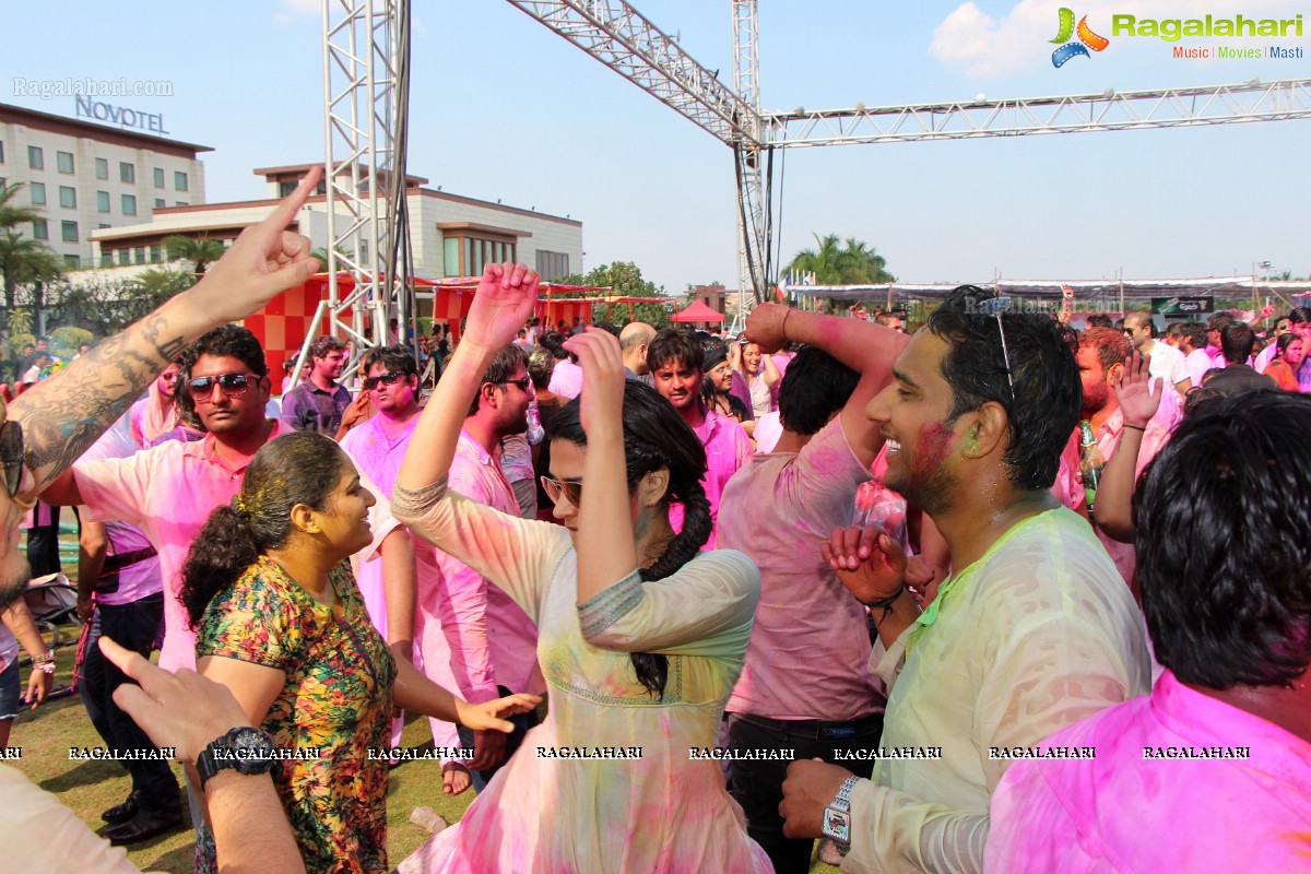 Bam Bam Holi Fest by Bisket and Anup Chandak at Novotel Airport, Hyderabad