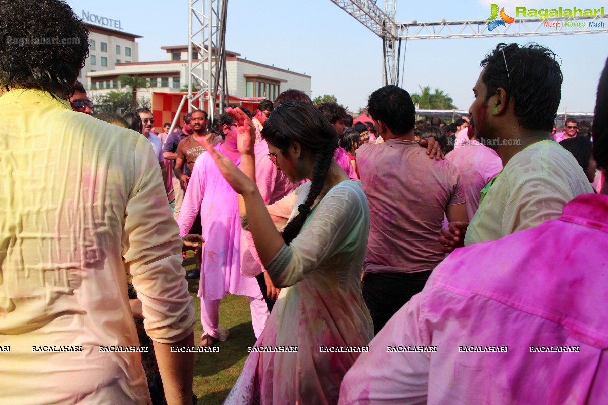 Bam Bam Holi Fest by Bisket and Anup Chandak at Novotel Airport, Hyderabad