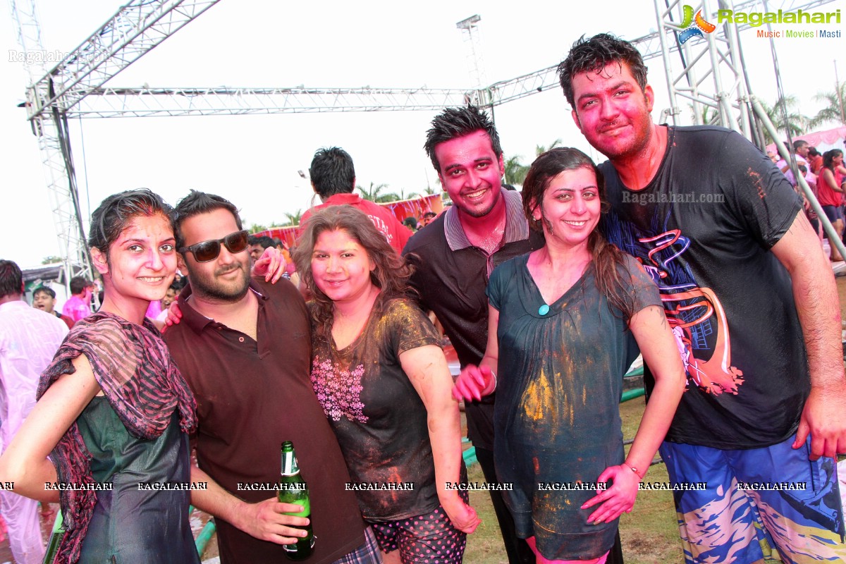 Bam Bam Holi Fest by Bisket and Anup Chandak at Novotel Airport, Hyderabad