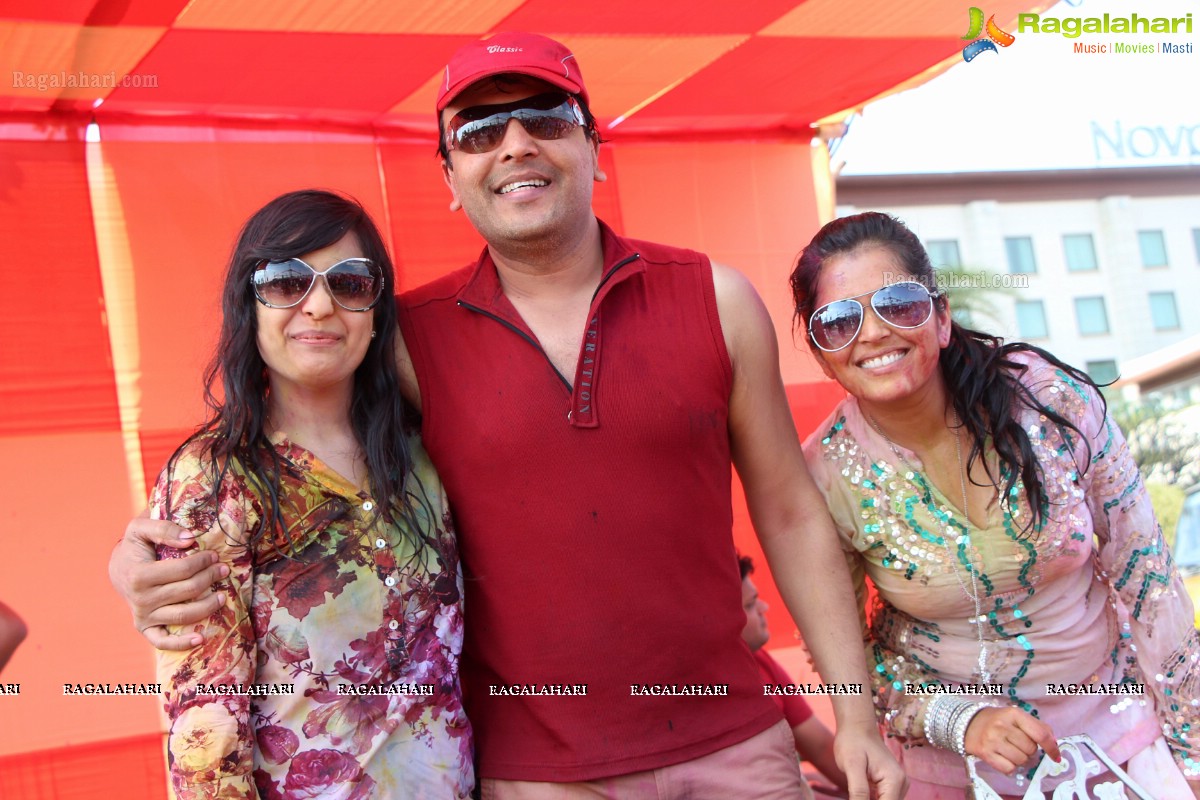 Bam Bam Holi Fest by Bisket and Anup Chandak at Novotel Airport, Hyderabad