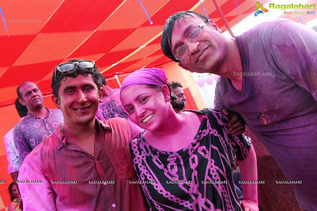 Bam Bam Holi Fest by Bisket and Anup Chandak at Novotel Airport, Hyderabad