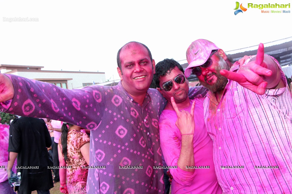 Bam Bam Holi Fest by Bisket and Anup Chandak at Novotel Airport, Hyderabad