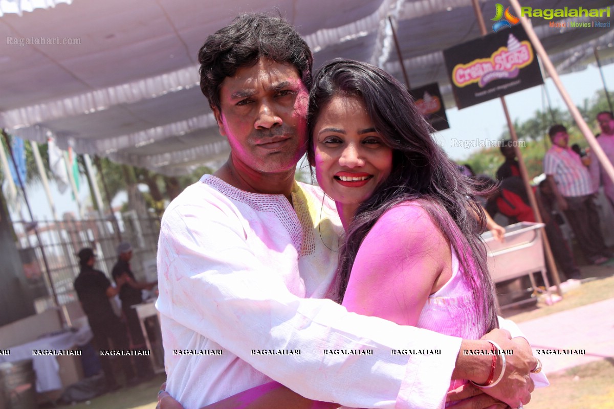 Bam Bam Holi Fest by Bisket and Anup Chandak at Novotel Airport, Hyderabad