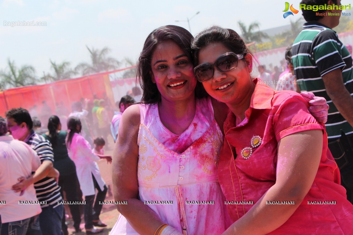 Bam Bam Holi Fest by Bisket and Anup Chandak at Novotel Airport, Hyderabad