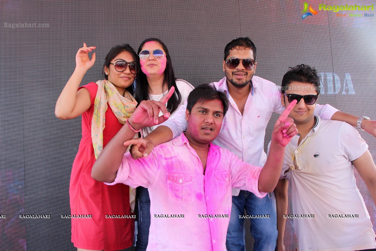 Bam Bam Holi Fest by Bisket and Anup Chandak at Novotel Airport, Hyderabad