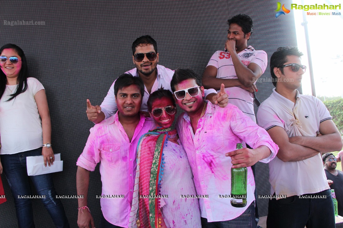 Bam Bam Holi Fest by Bisket and Anup Chandak at Novotel Airport, Hyderabad