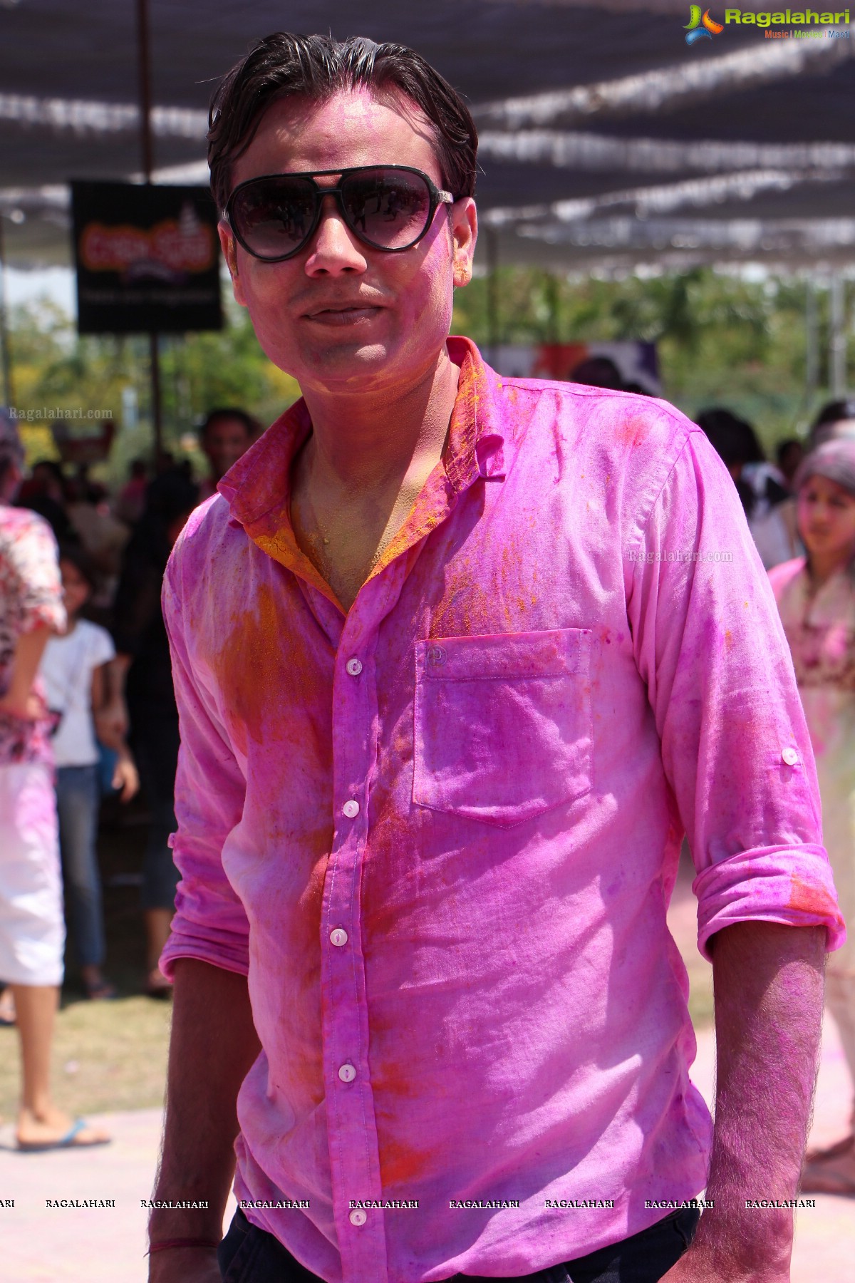 Bam Bam Holi Fest by Bisket and Anup Chandak at Novotel Airport, Hyderabad