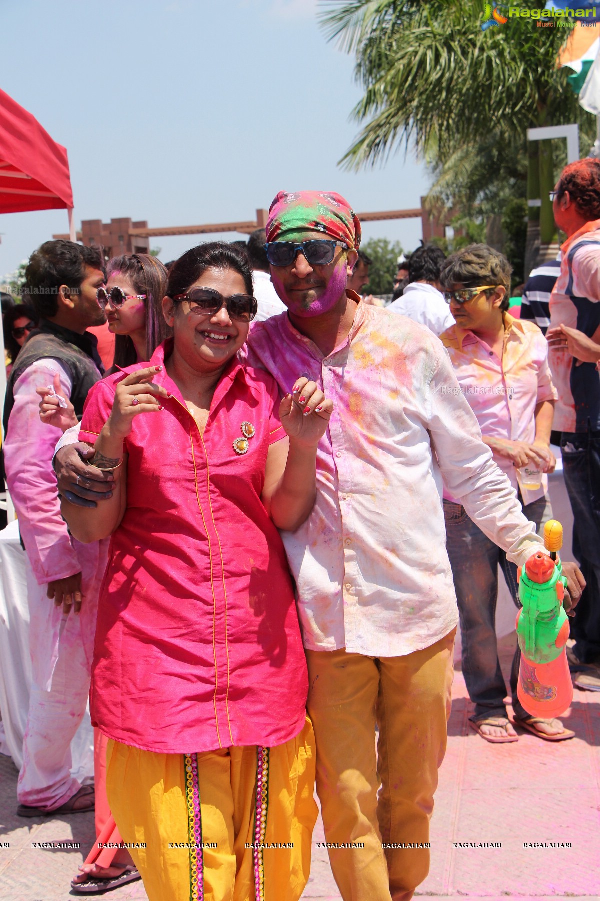 Bam Bam Holi Fest by Bisket and Anup Chandak at Novotel Airport, Hyderabad