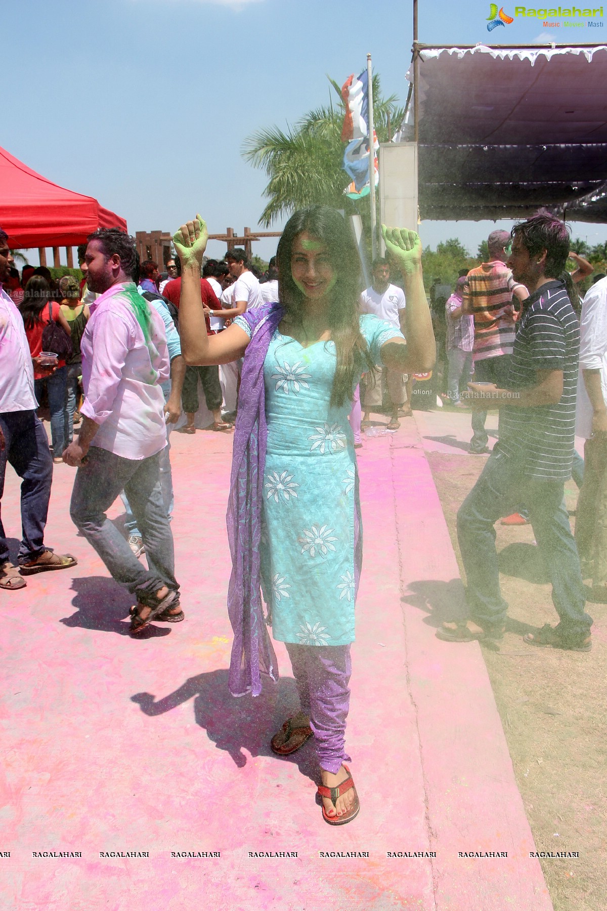 Bam Bam Holi Fest by Bisket and Anup Chandak at Novotel Airport, Hyderabad