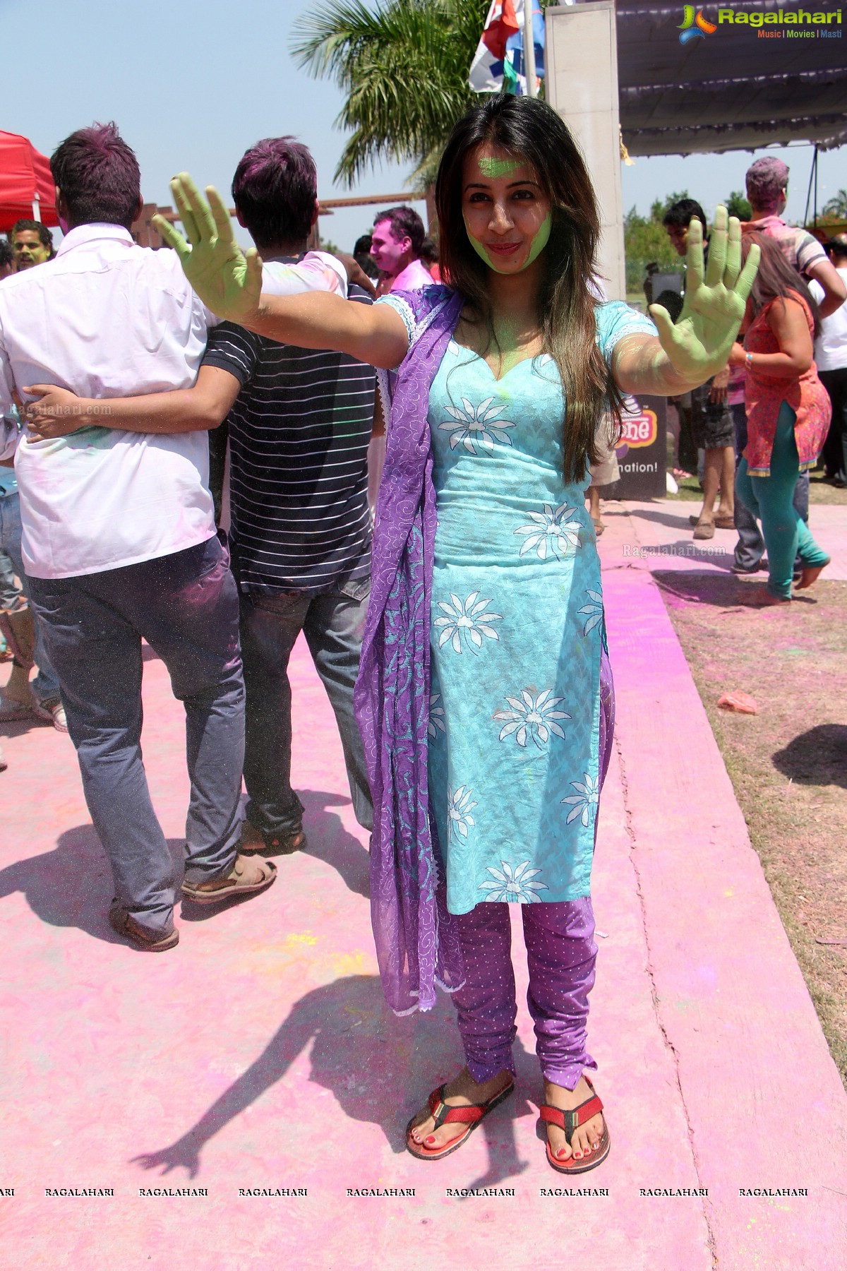 Bam Bam Holi Fest by Bisket and Anup Chandak at Novotel Airport, Hyderabad