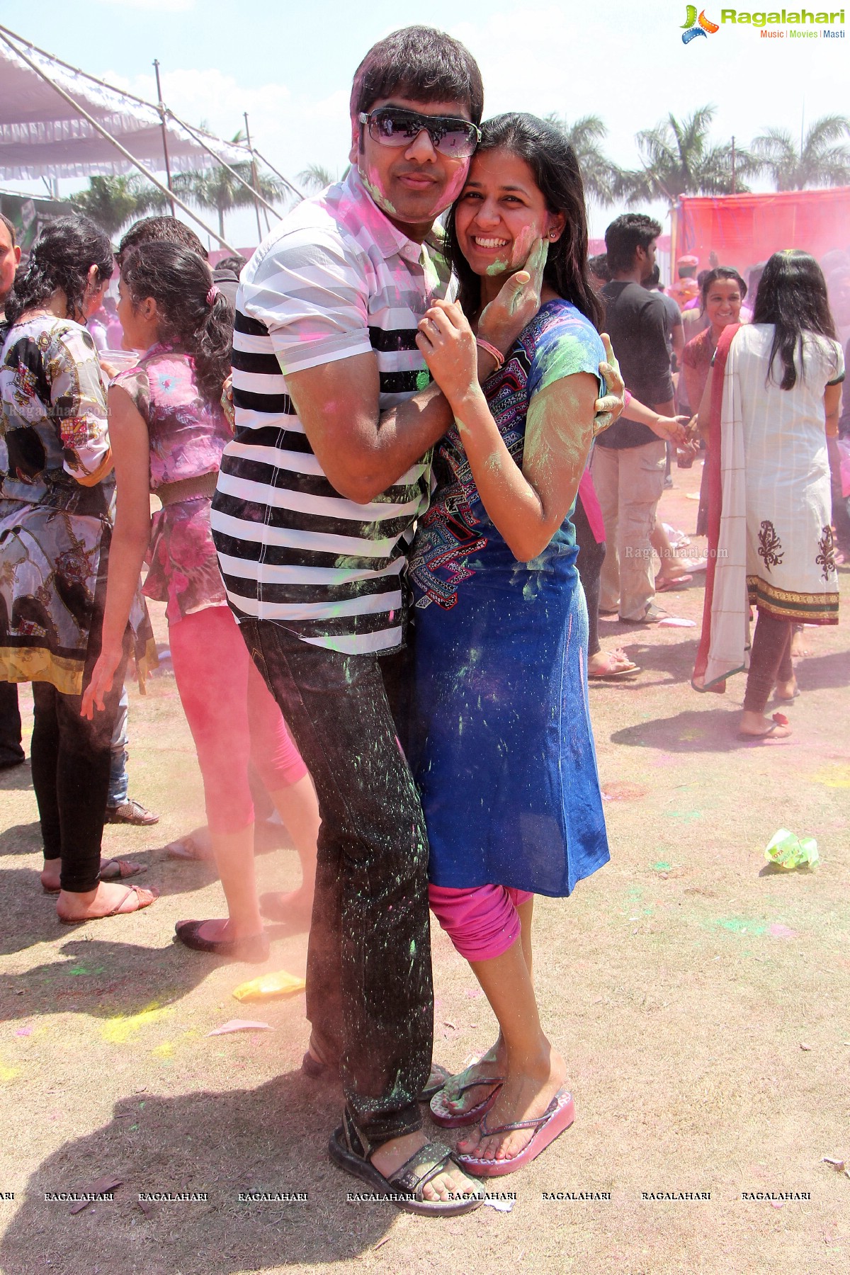 Bam Bam Holi Fest by Bisket and Anup Chandak at Novotel Airport, Hyderabad