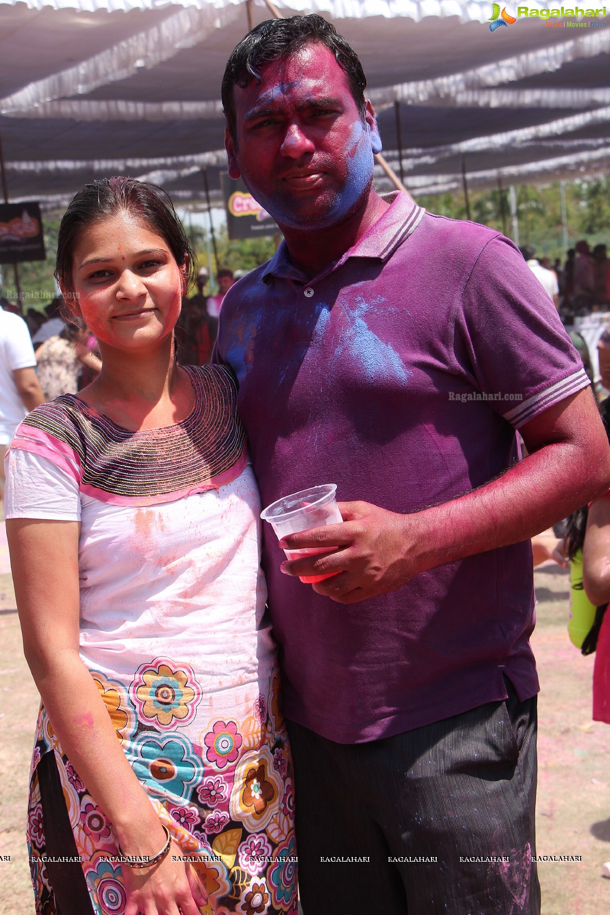 Bam Bam Holi Fest by Bisket and Anup Chandak at Novotel Airport, Hyderabad