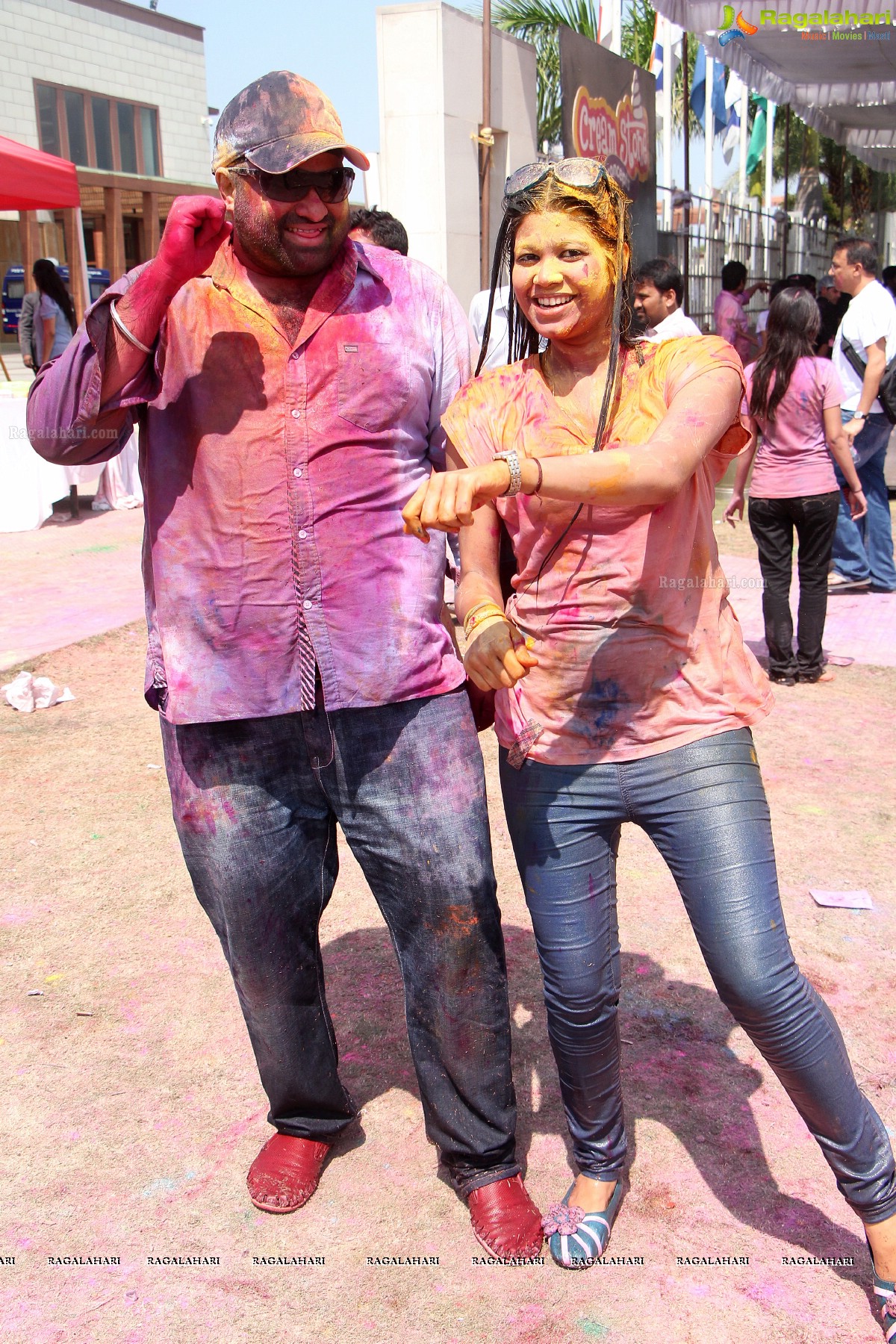 Bam Bam Holi Fest by Bisket and Anup Chandak at Novotel Airport, Hyderabad