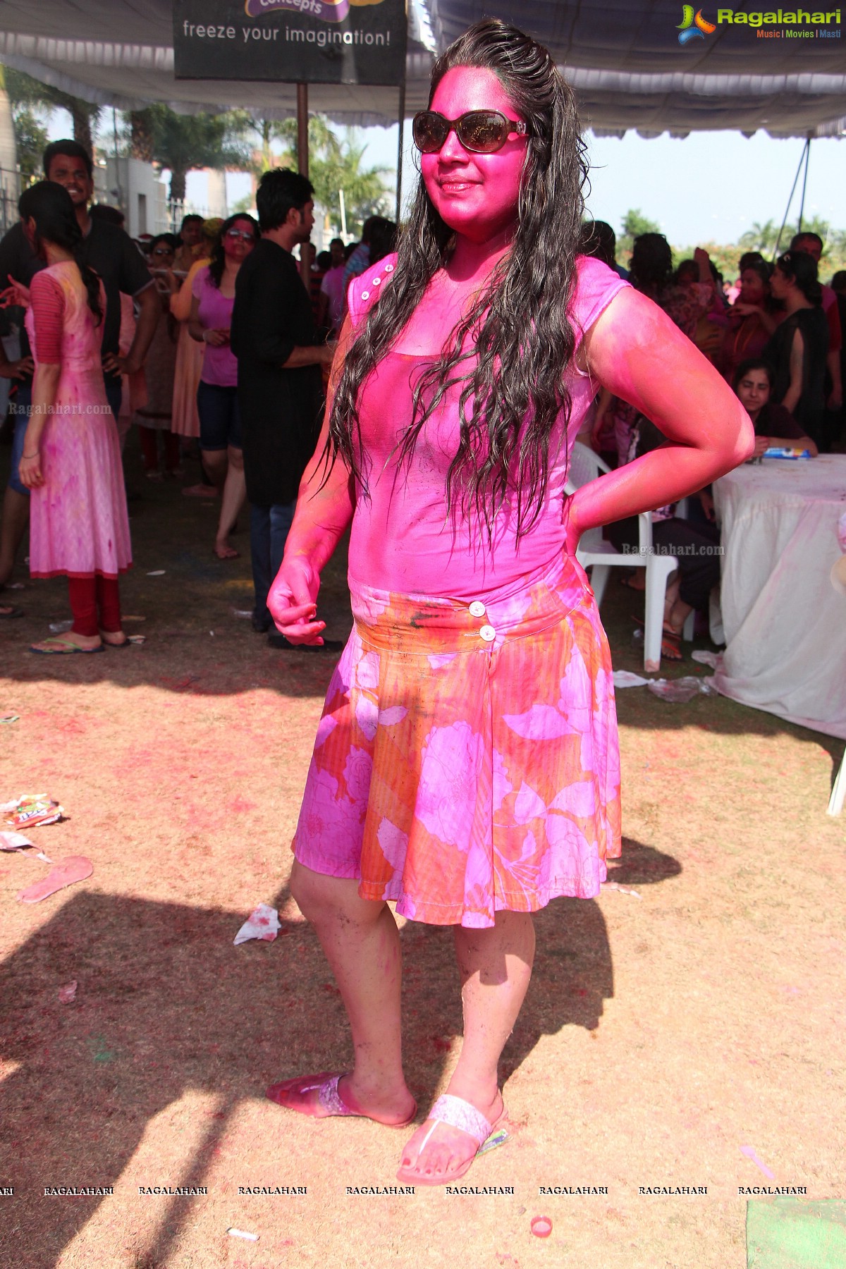 Bam Bam Holi Fest by Bisket and Anup Chandak at Novotel Airport, Hyderabad