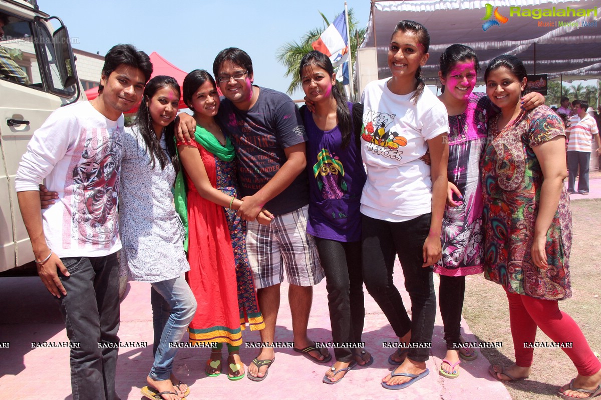 Bam Bam Holi Fest by Bisket and Anup Chandak at Novotel Airport, Hyderabad