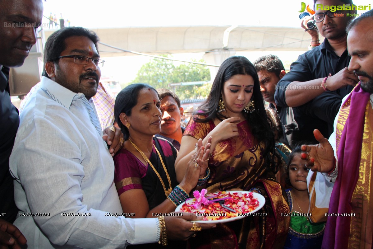 Charmi launches K.S.Mega Shopping Mall, Hyderabad