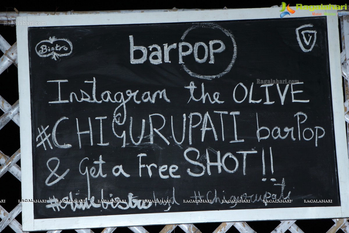 BarPOP by CHIGURUPATI, Olive Bistro - Hyderabad's 1st Bar and Culture Fix