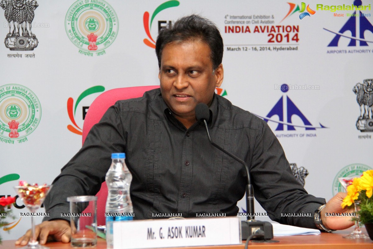 India Aviation 2014 Press Meet, Hyderabad