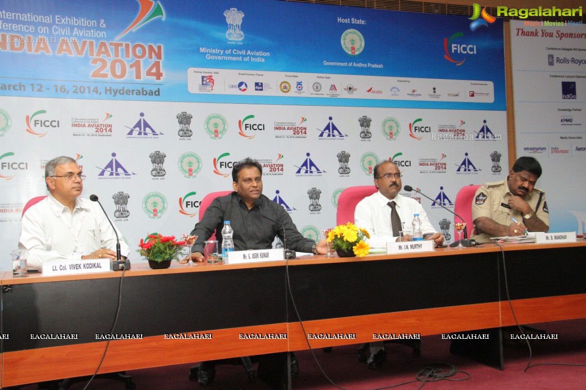 India Aviation 2014 Press Meet, Hyderabad