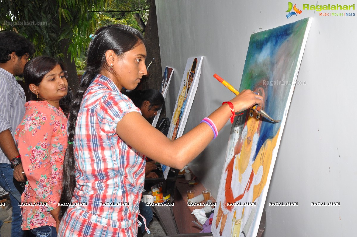 Twin City Theatre And Cultural Festival's Paint Our Festival, Hyderabad