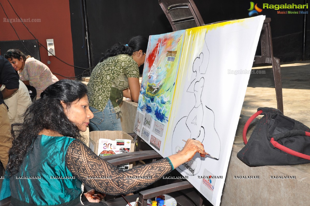 Twin City Theatre And Cultural Festival's Paint Our Festival, Hyderabad