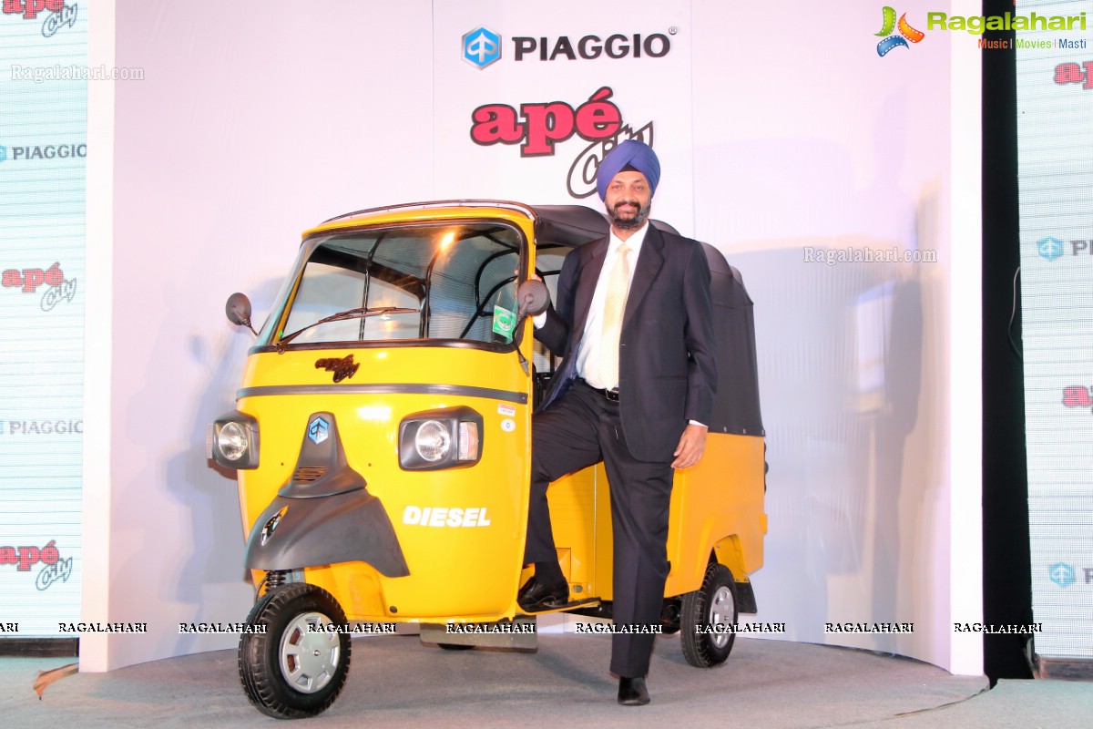 Piaggio launches Ape City Compact Diesel 3 Wheeler in Hyderabad