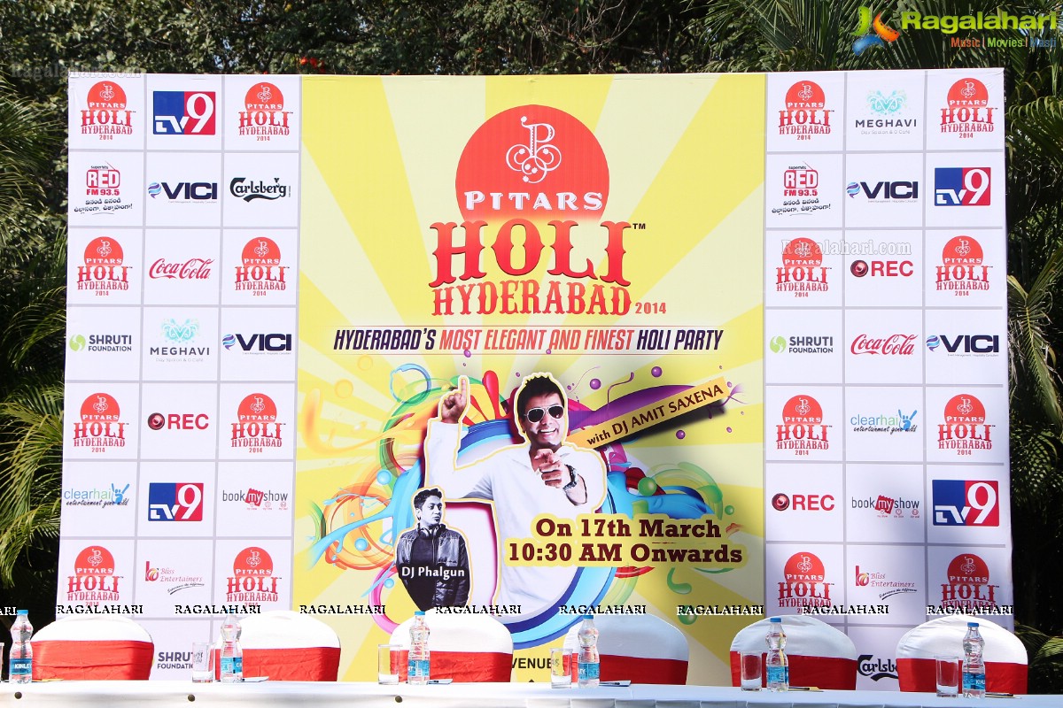 Pitars Holi Hyderabad 2014 Curtain Raiser