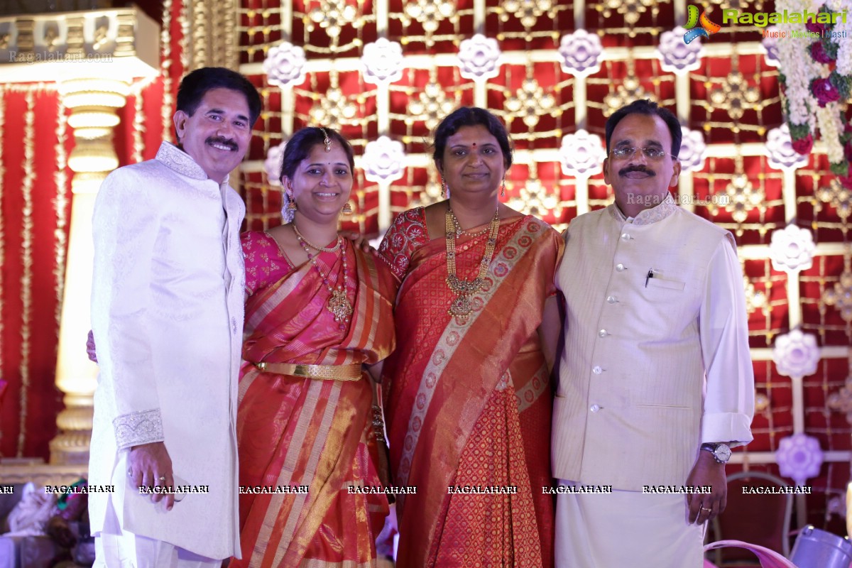 Pruthviraj Reddy-Madhuri Engagement at Fort Grand, Hyderabad