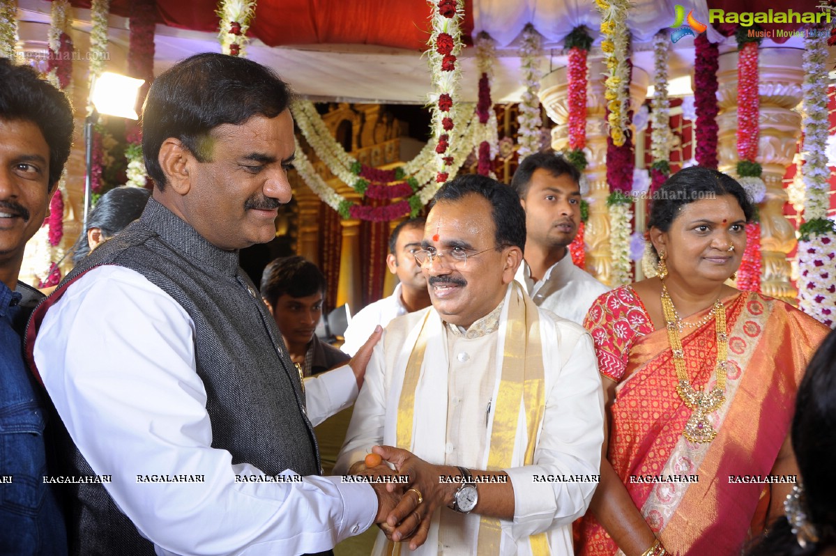 Pruthviraj Reddy-Madhuri Engagement at Fort Grand, Hyderabad