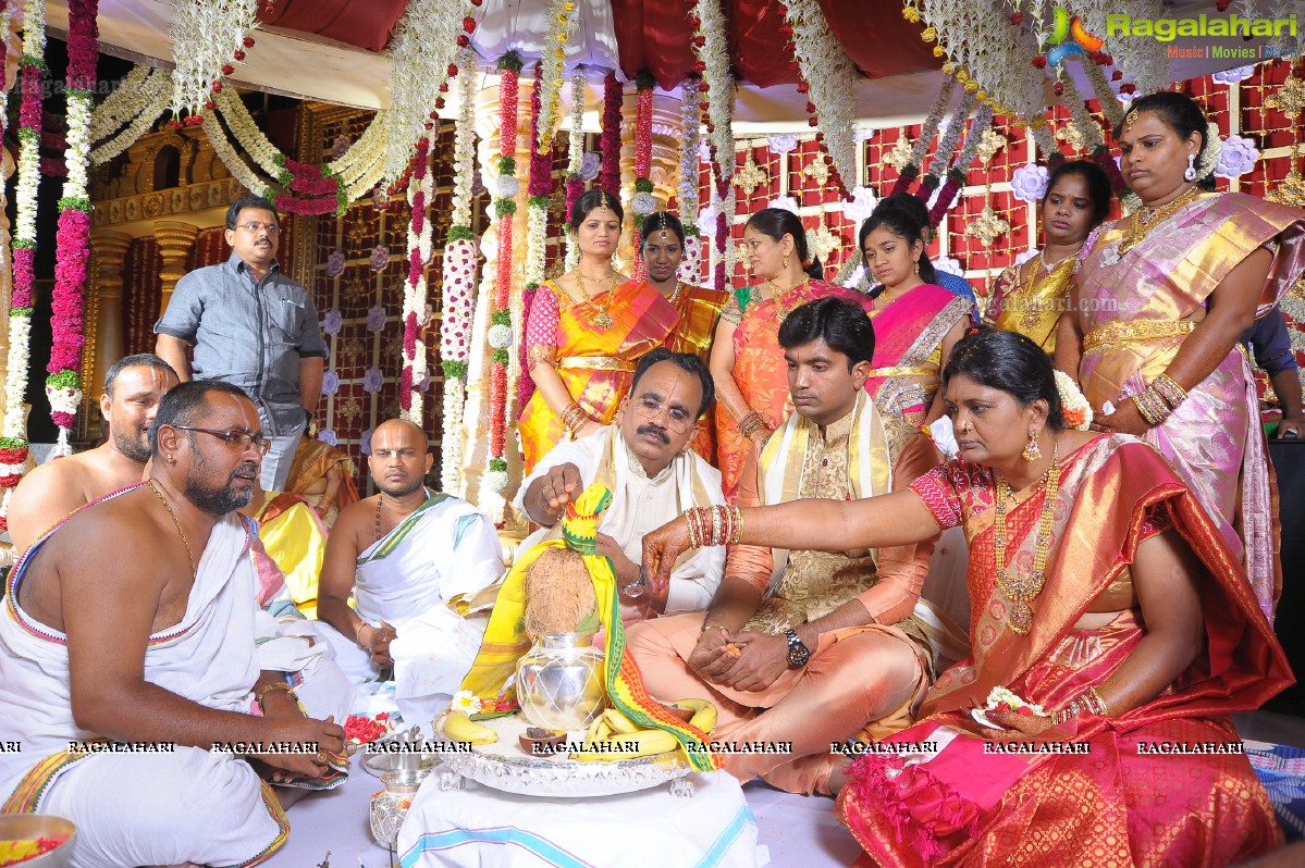 Pruthviraj Reddy-Madhuri Engagement at Fort Grand, Hyderabad