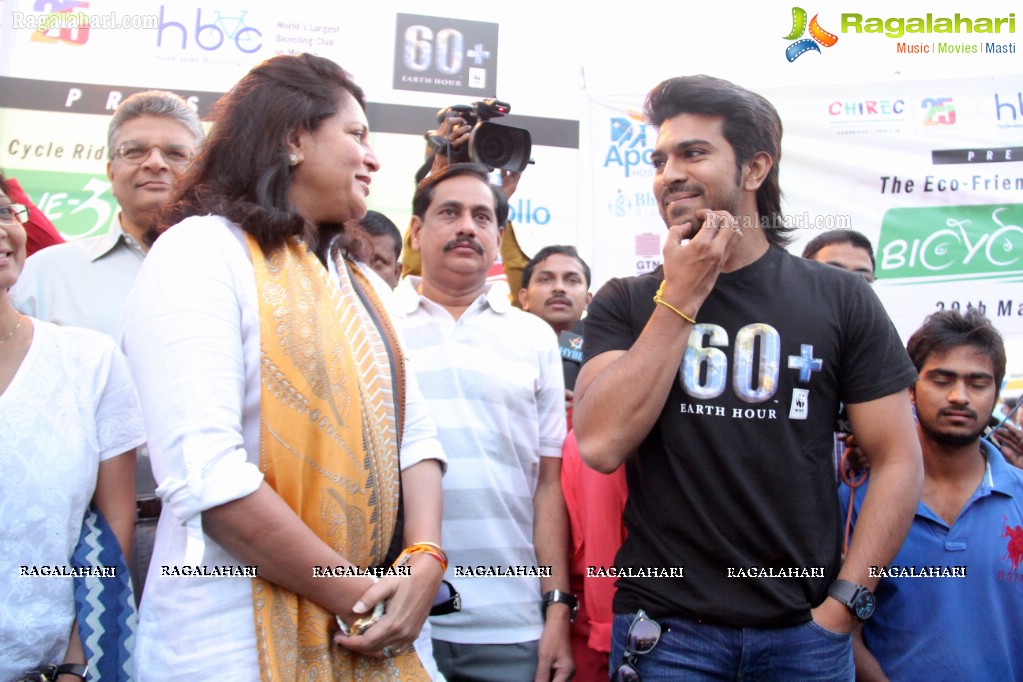 Ram Charan Teja flags off HBC'S 'Eco Friendly Cycle Ride'