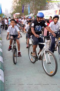 Ram Charan Earth Hour Cycle Ride