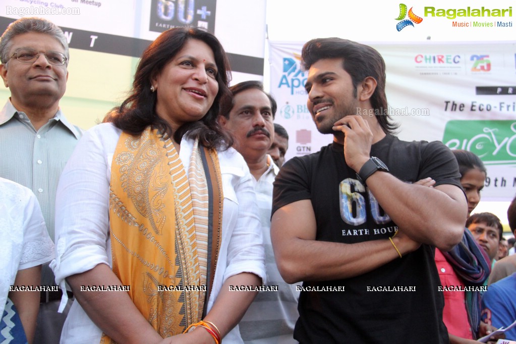 Ram Charan Teja flags off HBC'S 'Eco Friendly Cycle Ride'