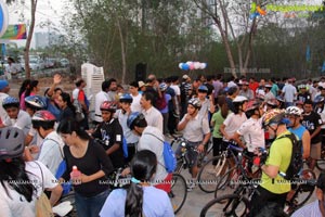 Ram Charan Earth Hour Cycle Ride