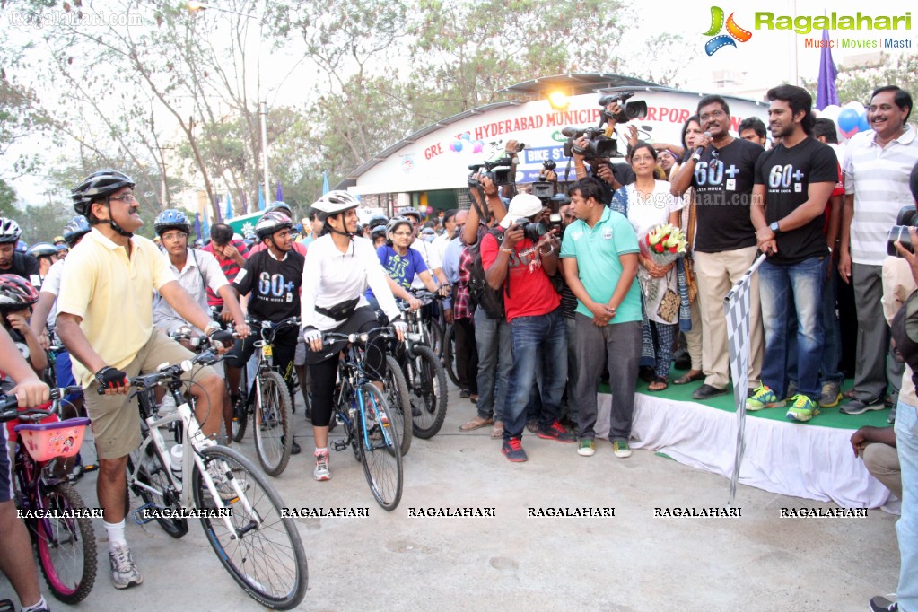 Ram Charan Teja flags off HBC'S 'Eco Friendly Cycle Ride'