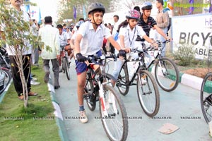 Ram Charan Earth Hour Cycle Ride