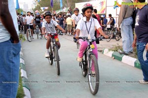 Ram Charan Earth Hour Cycle Ride