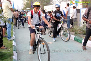 Ram Charan Earth Hour Cycle Ride