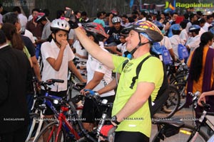 Ram Charan Earth Hour Cycle Ride