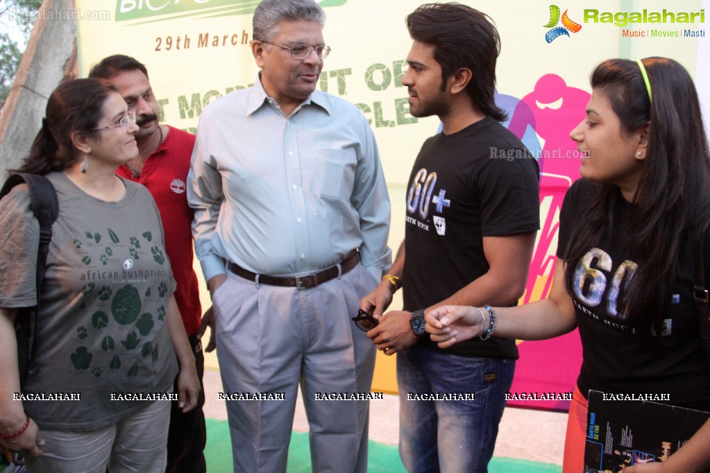 Ram Charan Teja flags off HBC'S 'Eco Friendly Cycle Ride'