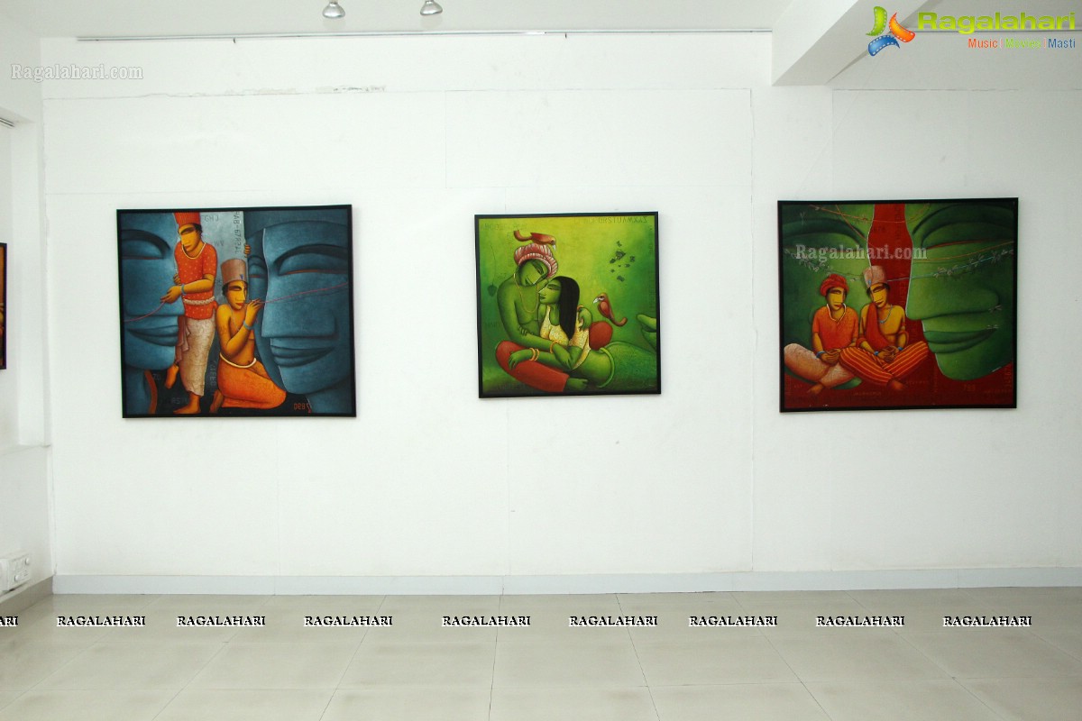 The Bonding of Dream by Samir Sarkar at Space Art Gallery, Hyderabad