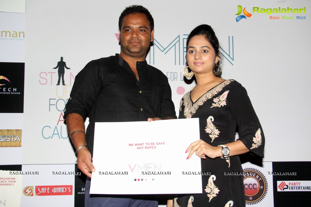 V Men Awareness Fashion Walk Logo Launch